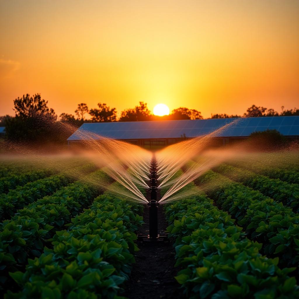 Sistema de irrigação com energia solar